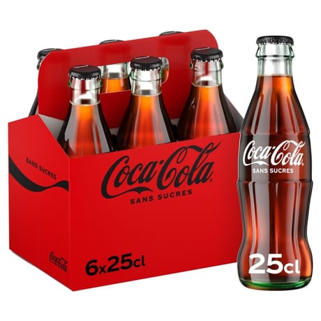 Coca-cola zéro contour basket fardeau ivp 6x25cl