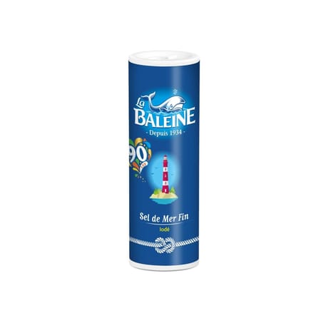 La baleine salière sel fin 250g