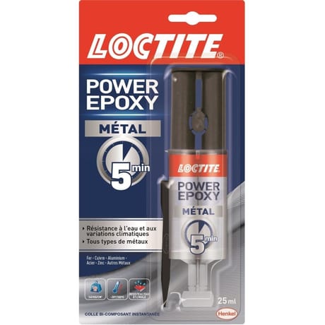 Colle epoxy metl 5 min seringue 25ml