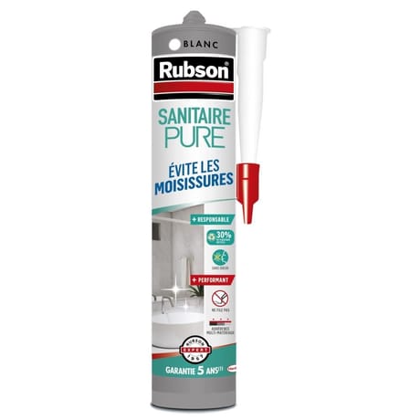 Rubson mastic pure sanitaire blanc 280ml
