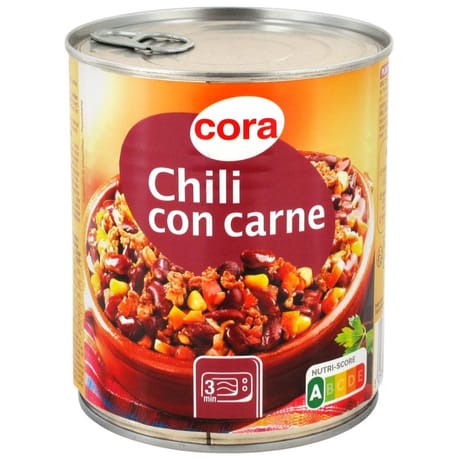 Cora chili con carne 820g