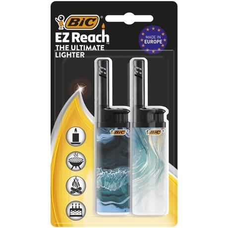 BIc ez reach décors assortis blue liquid blister de 2