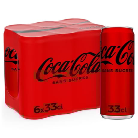 Coca-cola zero boite 6x33cl sleek