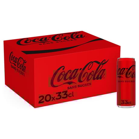Coca-Cola zéro boite 20x33cl