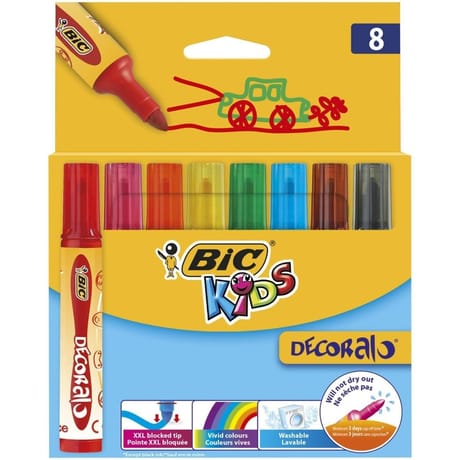 Bic 8 feutres de coloriage decoralo
