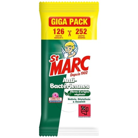 St marc lingettes antibactériennes x 126