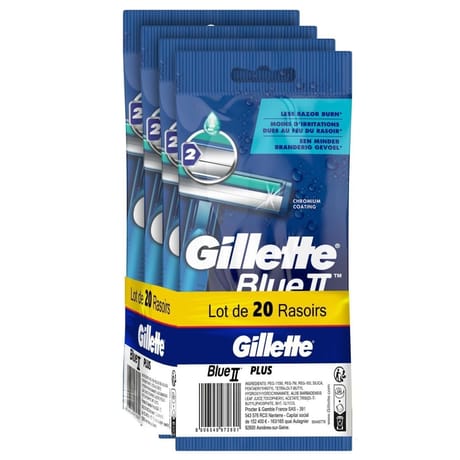 Gilette blue jetable plus 4x5