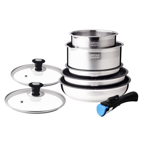 Arthur martin set 8 pieces inox tous feux