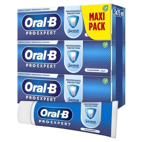 Oral-b pro-expert dentifrice 24h de protection 3x75ml
