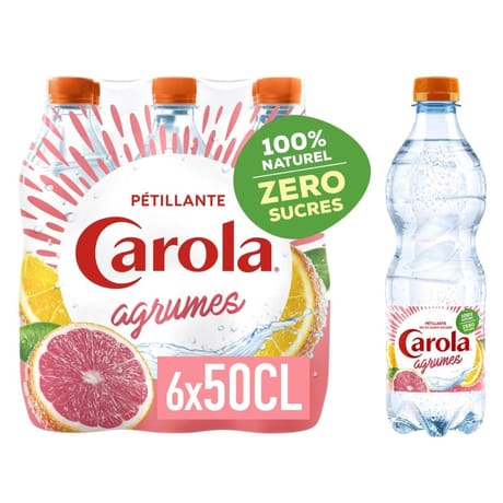 Carola aromatisée pamplemousse orange sanguine 6X50 cl