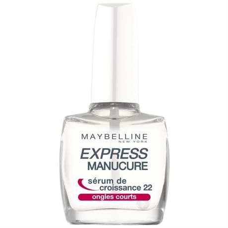 Gemey maybelline express manucure vernis sérum de croissance 22 ongles courts