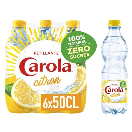 Carola citron eau pétillante 6x50cl