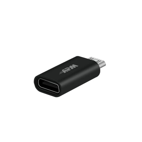 Apm adaptateur micro usb / usb c m/f metal noir 570381