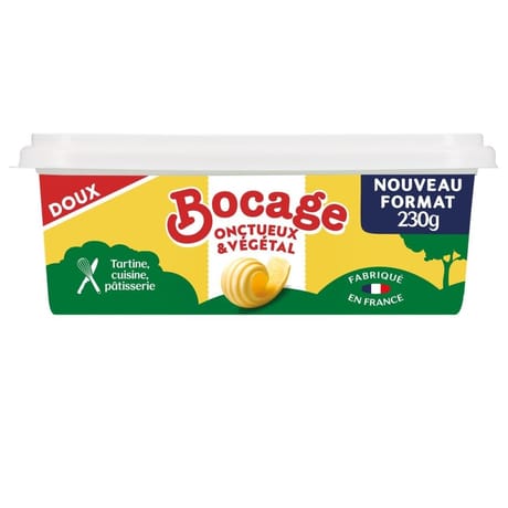 Bocage matière grasse à tartiner et à cuire 58% mg doux barquette 230g