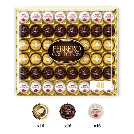 Ferrero collection assortiment de chocolats 48 bouchées 518g