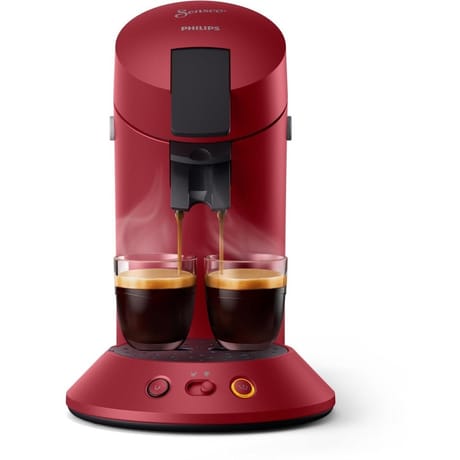 Philips machine à dosette Senseo Original Plus Deep Red CSA210/91