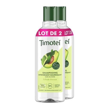 Timotei shampooing femme huile d'avocat lot 2x300 ml