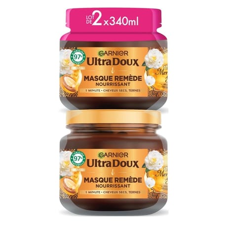 Ultra doux masque remède nourissant merveilleux lot 2x340ml