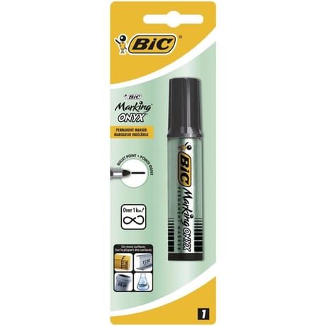 Bic marqueur marking onyx noir pointe ogive