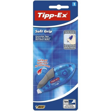 Bic 1 ruban correcteur tipp-ex soft grip