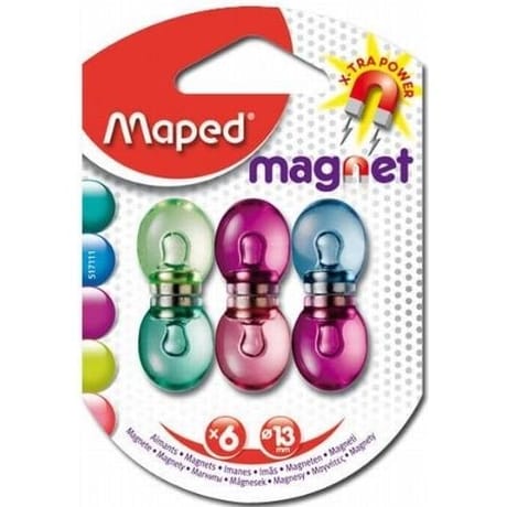 Maped 6 aimants translucides