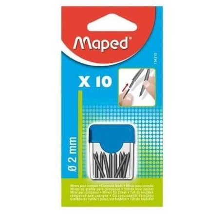 Maped étui mines 2mm x 10 blister