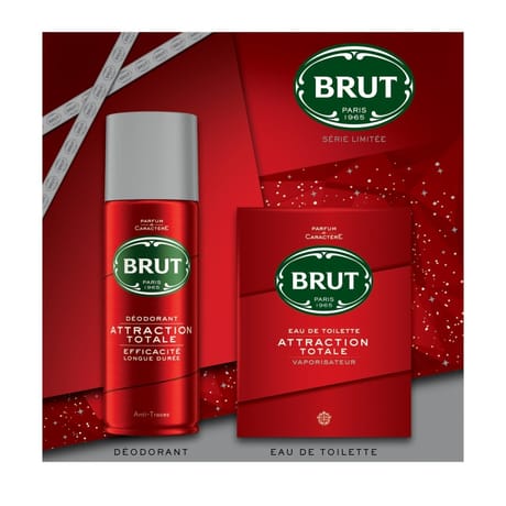 Brut coffret attraction totale eau de toilette & déodorant x1