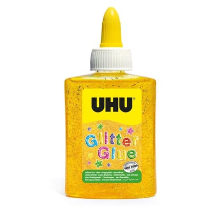 Glitter glue bouteille jaune 88.5ml