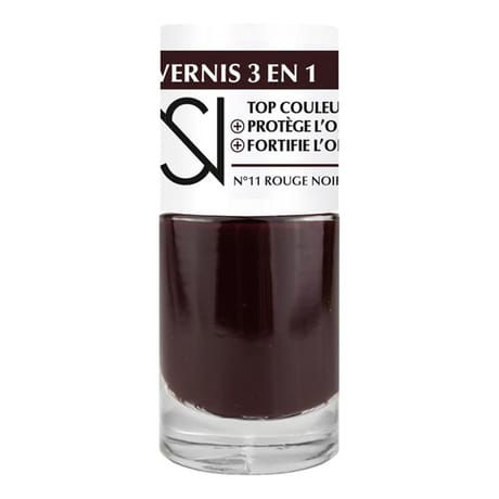 Ns vernis à ongles 3 en 1 n°11 rouge noir