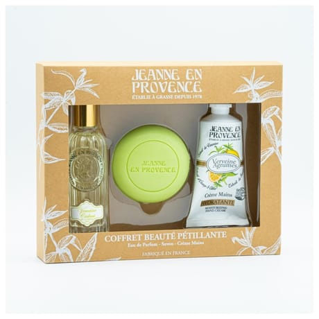 Jeanne en Provence coffret Verveine eau de parfum 60ml+ savon 100g+ crème mains 75ml