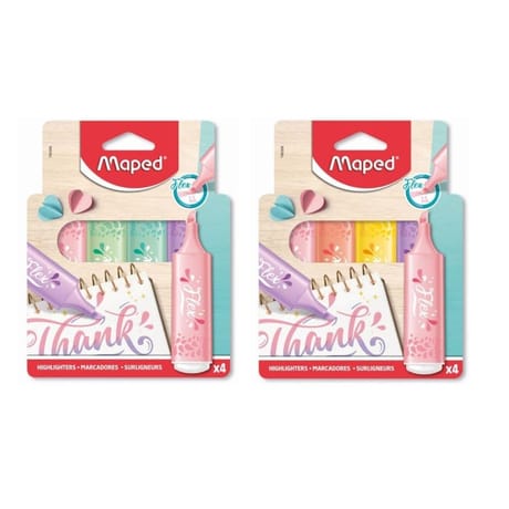 Flex pastel surligneurs pochette carton x4