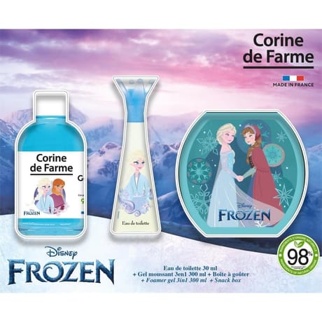 Corine de farme disney frozen coffret edt 30ml gel 3en1 300ml et boîte à goûter