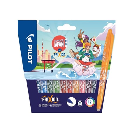 Frixion ball 0.7 x 12 stylos - édition japon