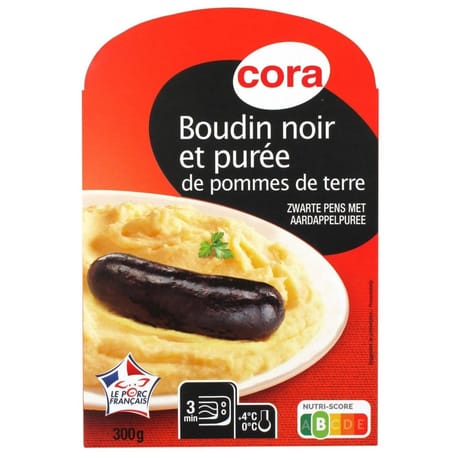 Cora purée boudin noir 300g