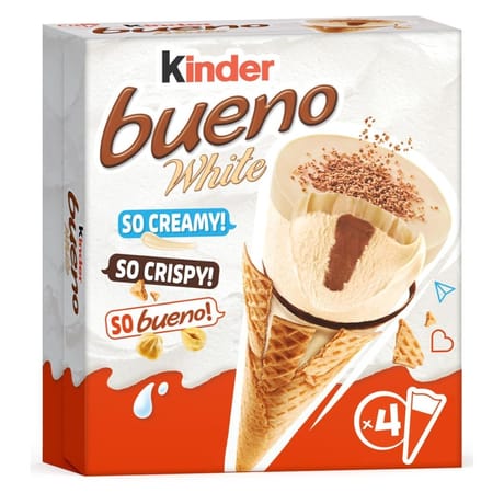 Kinder bueno 4 cônes white chocolate 248g