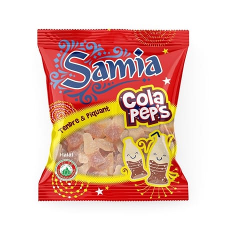 Samia bonbons cola pep's 90g
