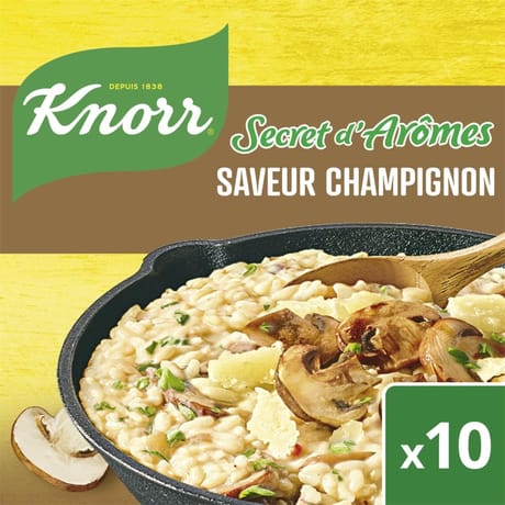 Knorr secret d'arôme saveur champignon 10 tablettes - 100g