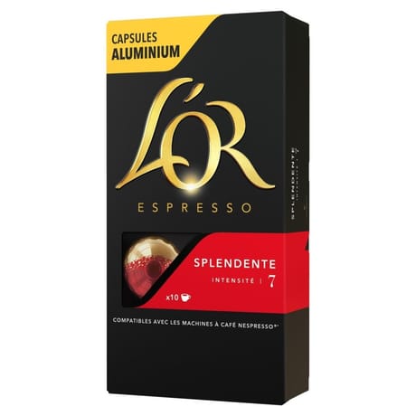 L'or espresso splendente capsules x10 52g