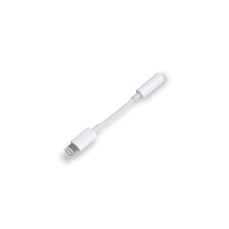 Bigben connected adaptateur jack 3.5mm vers lightning blanc ADAJACKMFIW