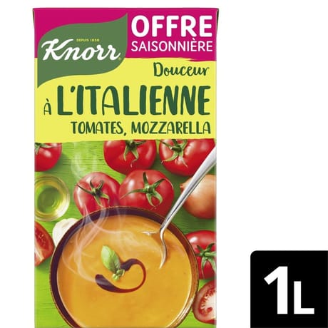 Knorr soupe liquide douceur a l'italienne tomate mozzarella 1l