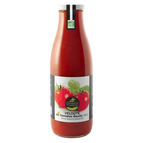 VELOUTE DE TOMATES-BASILIC BIO (73CL) LA CONQUETE DES SAVEURS