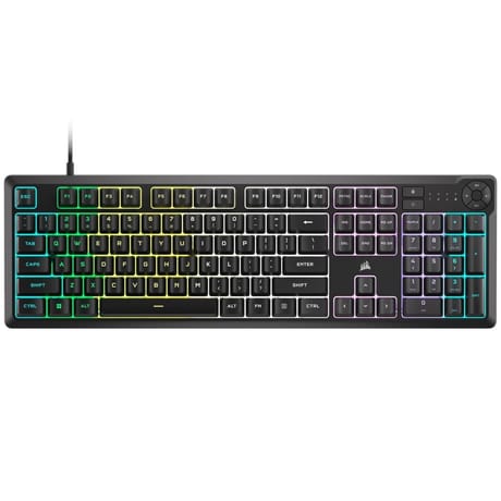 Corsair clavier gaming keyboard rubberdome noir K55 CORE RGB