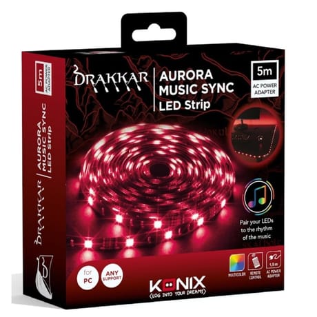Konix ruban lumineux aurora music led strip 5m 61881122665