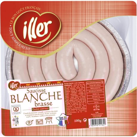 Saucisse Blanche Brasse 500g Iller
