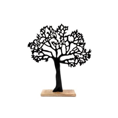 Arbre de vie 38.5x42cm noir