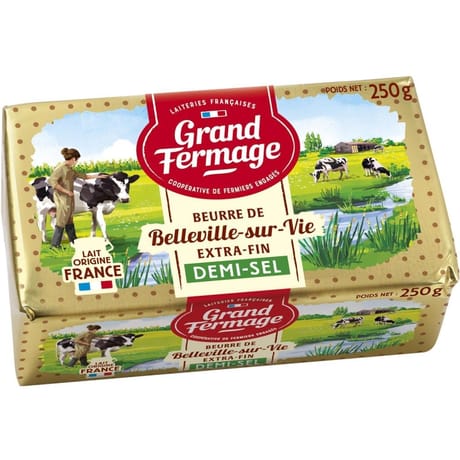 Grand fermage beurre demi-sel charentes-poitou 250g