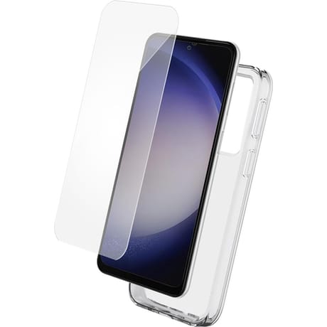 Bigben connected pack coque silitrans + verre trempé  g s24 grs + smartframe