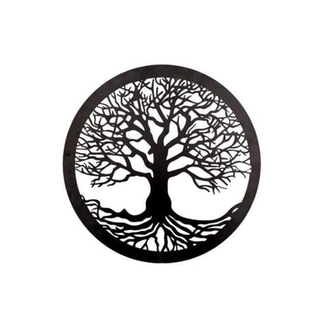 Déco murale "tree of life" métal 40cm