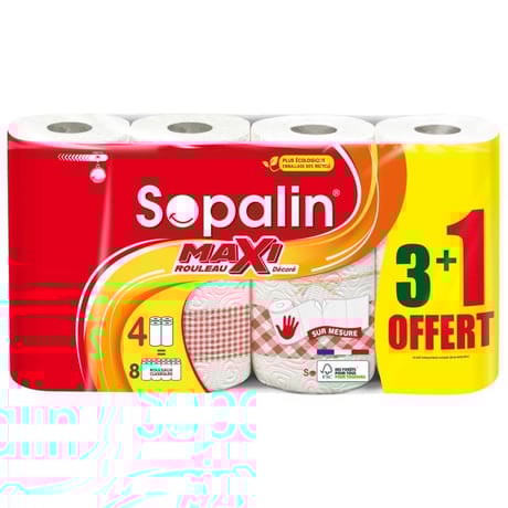 Sopalin essuie tout sur mesure décoré 3+1