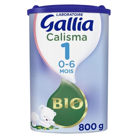 Gallia calisma lait poudre 1er âge bio de 0 à 6 mois 800g